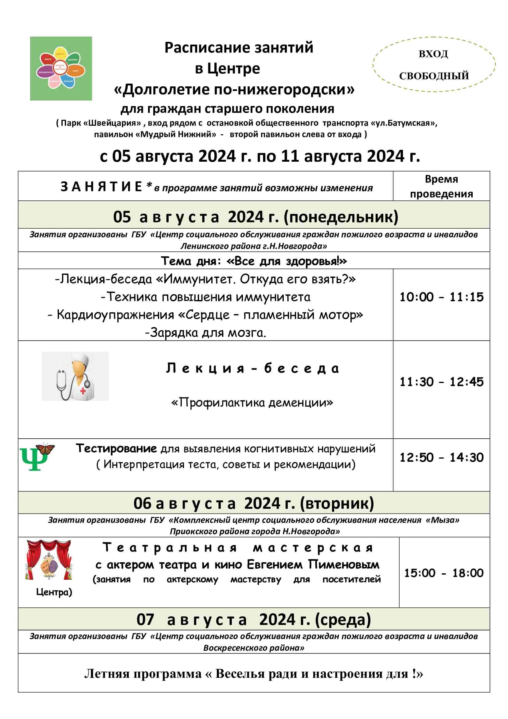 Центр «Долголетие по-нижегородски»