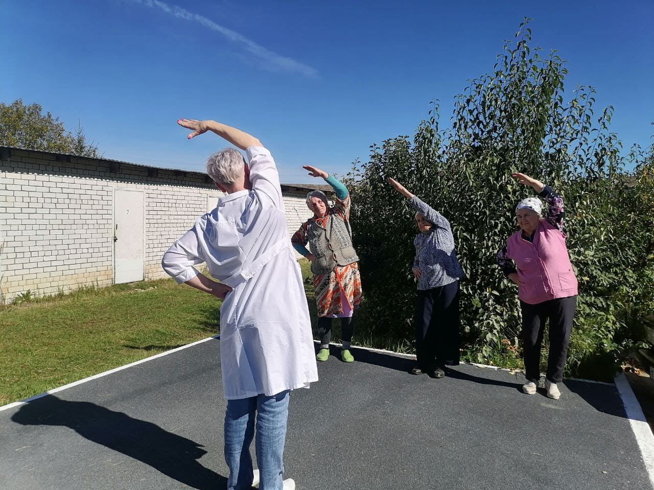 Зарядка на свежем воздухе