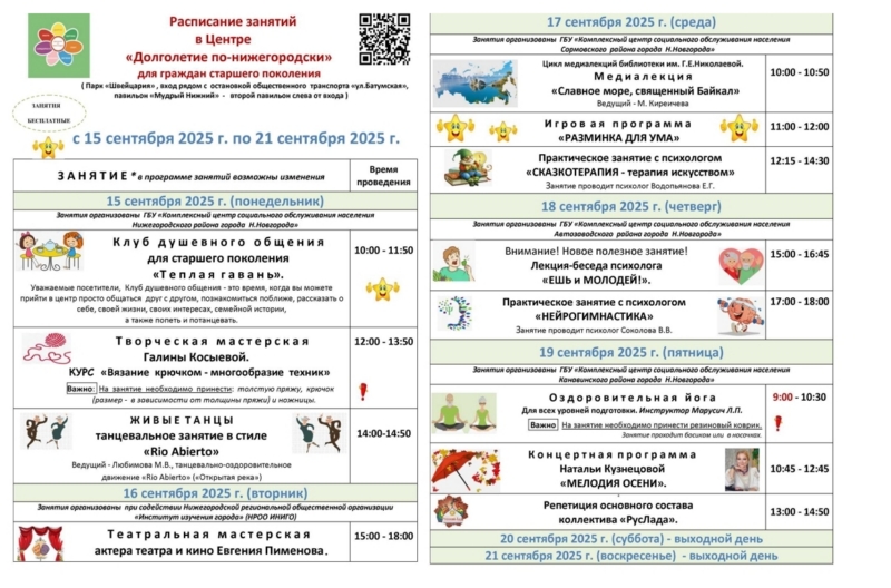 Долголетие по-нижегородски